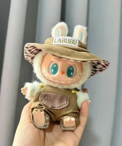 Cute Mini Plush Doll'S Clothes NO Doll Outfit Bib Pants Accessories Labubu II Idol Dolls Jumpsuit Xmas Sitting Party Clothing