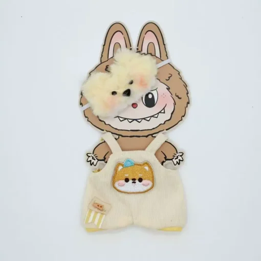 Labubu Doll Clothes 17cm Plush Cartoon Accessories Labubu Pet Themed Doll Clothes Dolls Dress Up