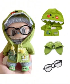 17cm Labubu Clothing Set Cute Animal Outdoor Raincoat Plush Doll Dress Up