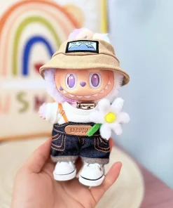 Only Labubu Clothes First Second And Third Generation Clothes Hanging Accessories Sitting Baby Clothes Spring Field Overalls