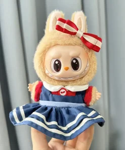 Cute Mini Plush Doll'S Clothes Korea Kpop Exo Labubu II Idol Dolls Jumpsuit Sitting Party Clothing Skirts Bib Pants Accessories
