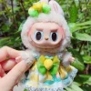 15cm Labubu Idol Dolls Clothes Cute Lemon Princess Dress Accessories Korea Kpop Exo Clothing Summer Skirt Plush Doll'S Clothes