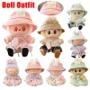 17CM Overalls, Labubu Fabric Clothes, Labubu Pendant, First and Second Generation Dolls, Replacement Clothes, Doll Clothes 2