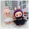 Ropa de muñeca para 15-17CMIII III Labubu Mini muñeco de peluche serie de alta costura falda collar pulsera pendiente 4 unids/pack decoración