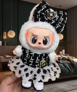 17cm Labubu Doll Outfits Designer Luxury Cute Labubu Doll Clothes Skirt Plush Toys Clothes Labubu Doll Accessories ﻿