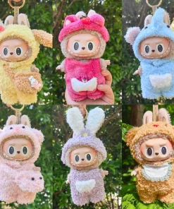 17cm Cute Mini Plush Doll'S Clothes Outfit Accessories For Korea Kpop Exo Labubu Idol Dolls Elephant Jumpsuit Clothing Diy Gift