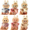 Labubu Doll Fashion Set Cute White Shirt Hat Animal Overalls Doll Clothes Accessory Gift for 17cm Doll 2