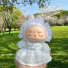 Pendentif en peluche de deuxième génération, vêtements Labubu, porte-clés, chiffon assis, vêtements de fête pour bébé, petite jupe, vêtements en tissu 2