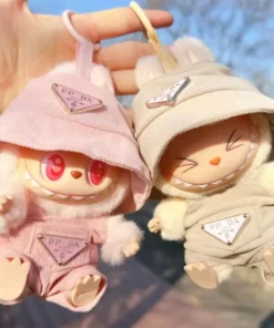Labubu Corduroy Mini Doll Clothing Set Toys Cute Hats Clothes Shoes Vinyl Doll Accessories Training Sitting Party Games Toys