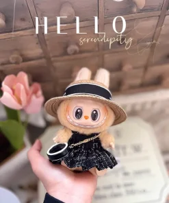 17cm Labubu Doll Clothes Outfit Accessories luxury Cute Mini For Korea Kpop Exo design Labubu Idol Strap skirt Clothing Gift