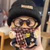 Only Selling Clothes Labubu Doll Clothes 17cm Labubu Sitting Party Cowboy Old Flower Strap Pants Fisherman Hat Set Hot Sale 2