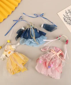 16CM Chinese Style Doll Hanfu Clothing Dress Doll Ancient Costume Gown Dolls Clothes Accessories Dress Up Toys  For Girls