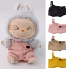 Plush Doll’S Clothes Outfit Accessories For Korea Kpop Exo Labubu Idol Dolls 10cm cotoon doll T-shirt denim shorts set Clothing 3