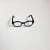 black glasses