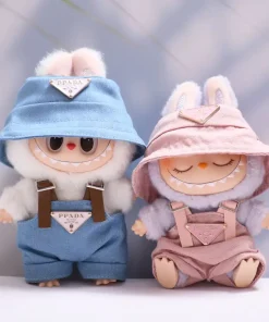 For 17cm Labubus Mini Doll Clothes Outfit Hat Bag Clothes Shoes Labubu II Doll Accessories Cultivate Sitting Party Game Toys