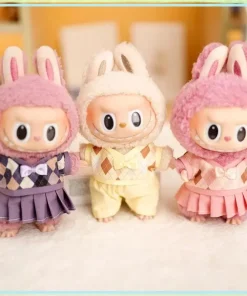 17cm Labubu Doll Personality Clothes British Couple Outfit Labubu Doll Valentine Day Diy Acting Game Birthday Presents Set