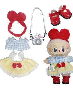 Mini doll clothing accessories for korea kpop exo 15-17cm labubu idol ribbon skirt  shoes clothing gift